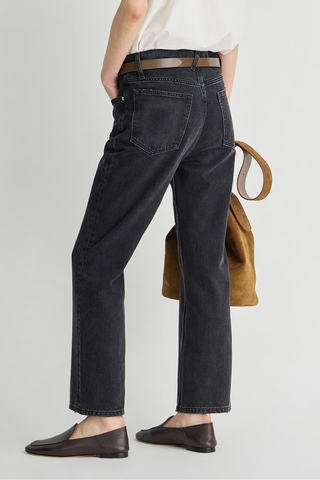 Rene Kick Flare Jean | Faded Black Wash