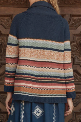 The Mountain Lodge Cardigan | Taos Stripe