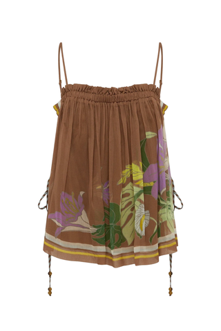 Alfie Ruched Top | Chocolate