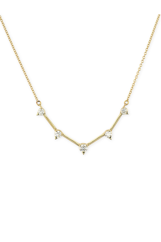 Sari Graduated Necklace | 5 Diamond