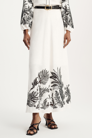 Exquisite Luxury Skirt | Camellia White