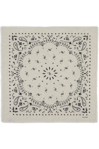 Large Bandana Hachiko | Oats White