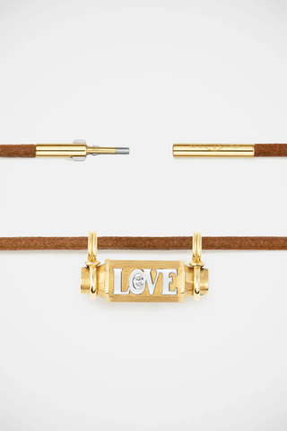 Love Smash Locket | 44cm Leather Link