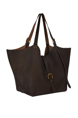 Joseph M Handbag | Imprimé Croco Moka