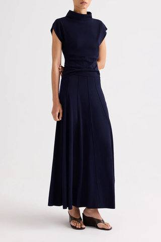 Seamed Maxi Skirt | Blue Nights