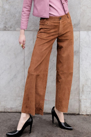 Lilou Suede Pant | Coyote