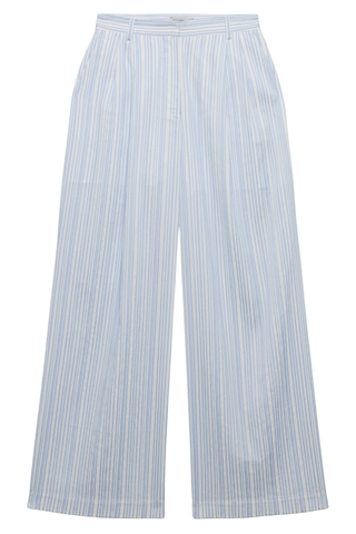 Grace Wide Leg Pant | Blue Stripe