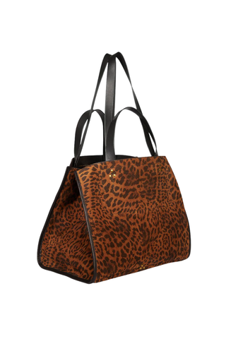 Léon M Tote | Split Suede Chat Sauvage