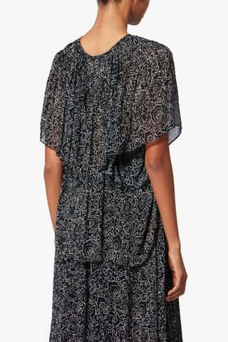 Neslya Top | Black / Ecru