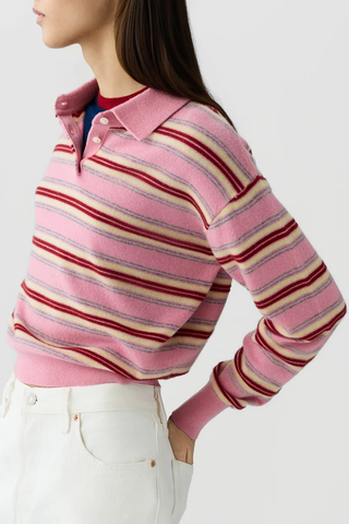 Collegiate Stripe Polo | Sprinkle Combo
