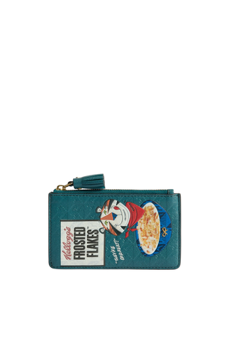 Anya Brands Zip Card Case Frosted Flakes | Light Petrol