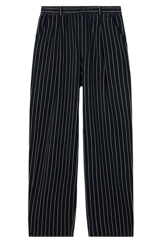 Pinstripe Carpenter Pant | Navy/Butter