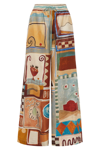 Michelle Silk Pant | Multi
