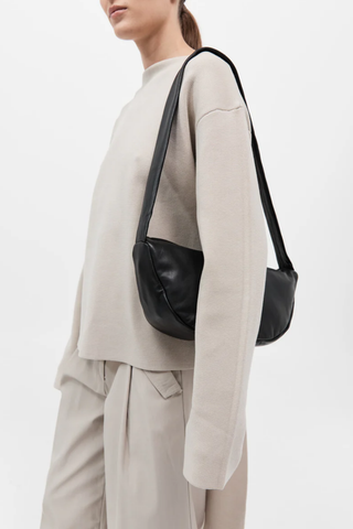 Soft Crescent Bag | Black