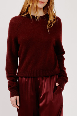 Jayne Layering Crewneck | Cabernet