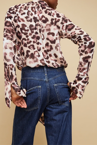 Sundance Top | Abstract Cheetah Ivory