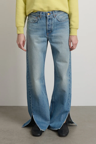 Charlot Split Hem Jean | Shell Vintage Wash