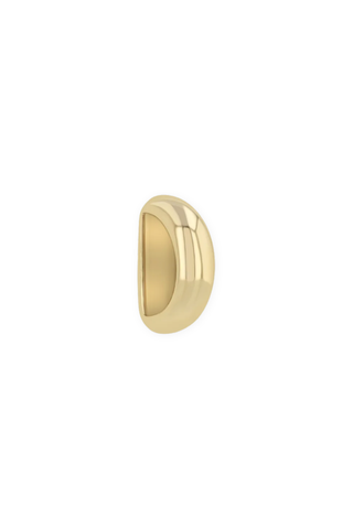 14K Gold Half Round Slide Bead Charm