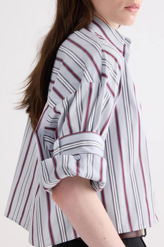 Next Ex Poplin Shirt | Light Grey Multi