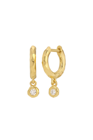 Micro Gabby Hoops | Round Nano Nesting Diamond