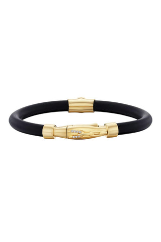 Carbon Bracelet | Round Diamond