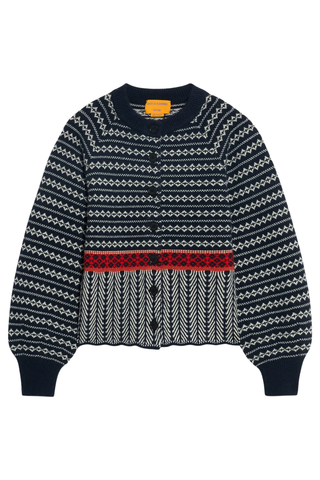 Fairisle Sculpted Cardigan | Midnight Combo