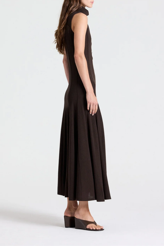 Funnel Neck Sleeveless Dress | After Dark