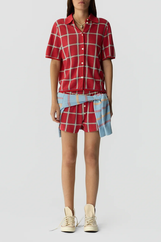Picnic Plaid Shirt | Scarlet Combo