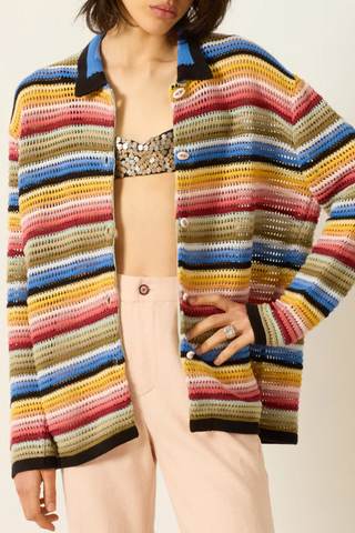 Emery Ombre Crochet Top | Multi Color