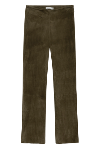 Veda Cropped Suede Pant | Sea Turtle