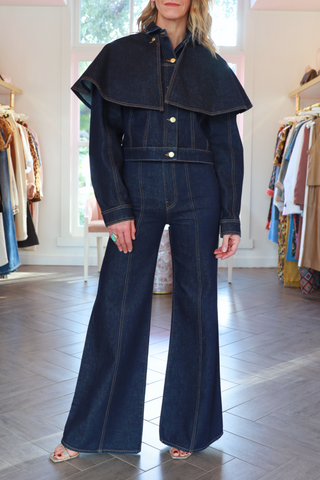 The Agata Denim Cape Jacket | Tigris
