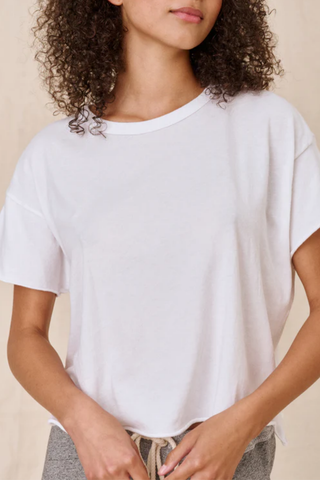 The Crop Tee | True White