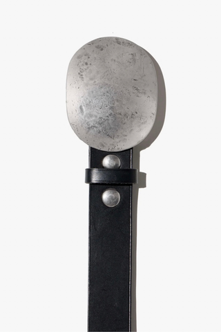 Wayne Belt | Black W/ Hammered Antique Silver Buckle