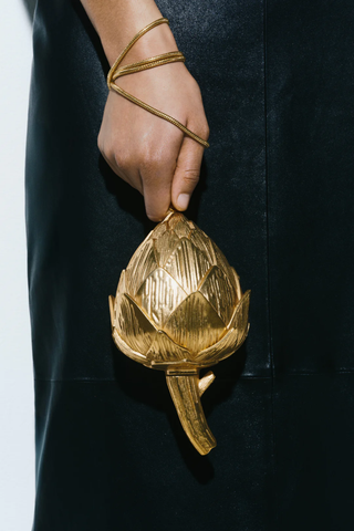 Isabella Artichoke Clutch | Gold