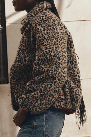 The Vail Jacket | Tan Leopard