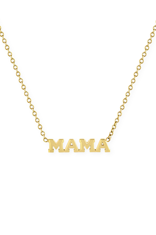 14K Itty Bitty Tiny "Mama" Necklace