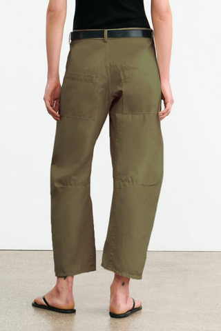 Shon Linen Pant | Olive Green