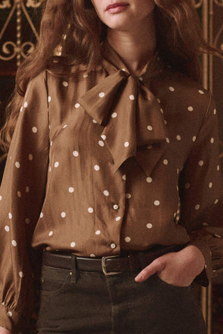 The Zenith Top | Copper Bubble Dot