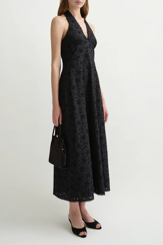 Salma Halter Dress | Black