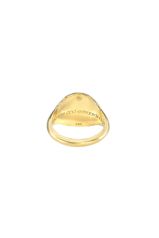 Tiered Fantasy Signet Ring | Lion