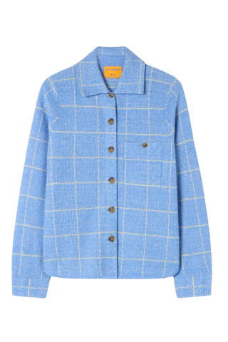 Dylan Plaid Shirt | Delft Blue / Butter