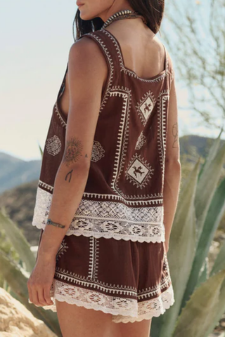 The Sparrow Tank | Chocolate