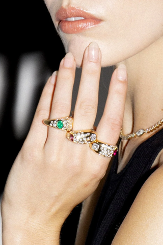 One-of-a-Kind Union Ring | Cushion Padparadscha Sapphire and Cushion Diamond