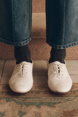 The Lurex Socks | Onyx