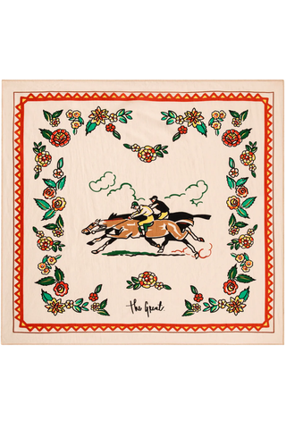 The Derby Silk Bandana | Cream
