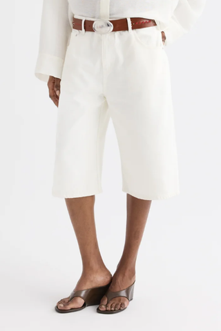 Boxy Relaxed Short | White