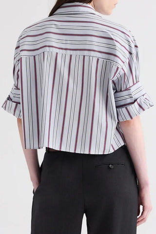 Next Ex Poplin Shirt | Light Grey Multi