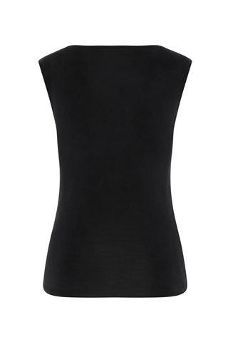 90s Cupro Top | Black