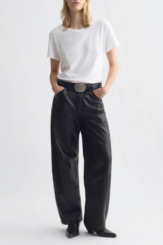 Tribeca Leather Pant | Black