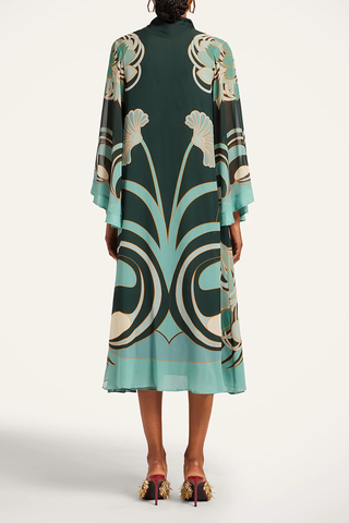 Magnifico Midi Dress | Blooming Tulip Placeé Dark Green